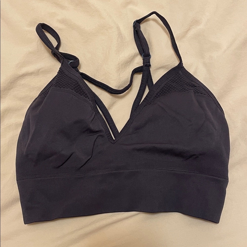 PINK Victoria's Secret Dark Grey Strappy Bralette